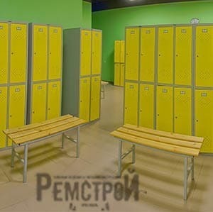 Скамейка для раздевалки без спинки