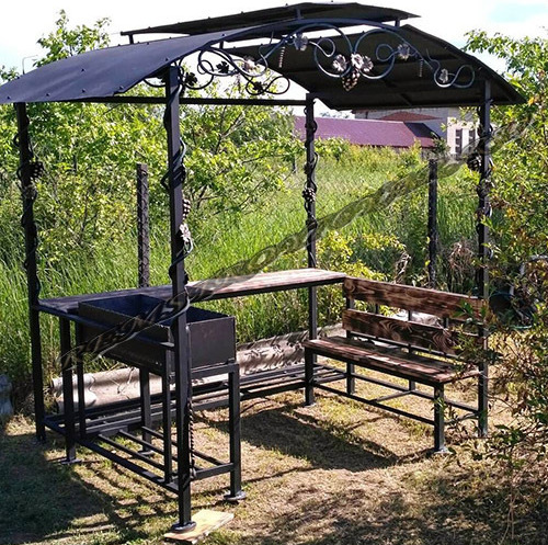 Мангал с крышей Мангал с крышей