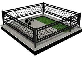 Оградка на кладбище