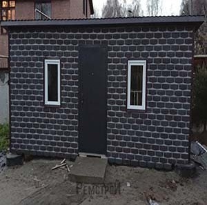 Бытовка на металлокаркасе