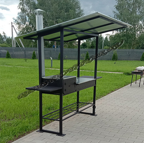 Мангал с крышей Мангал с крышей