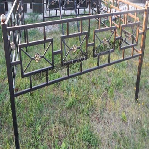 Металлическая ограда на кладбище (МО-38)
