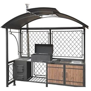 Мангал с крышей