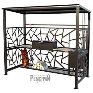 Мангал с крышей