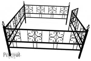 Ограда на могилу (ОНМ-15Р)